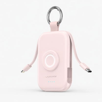 LAUSANNE CharmGo 3-in-1 Travel Power Bank – 5000mAh